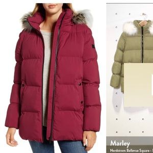 Sam Edelman puffer jacket in red